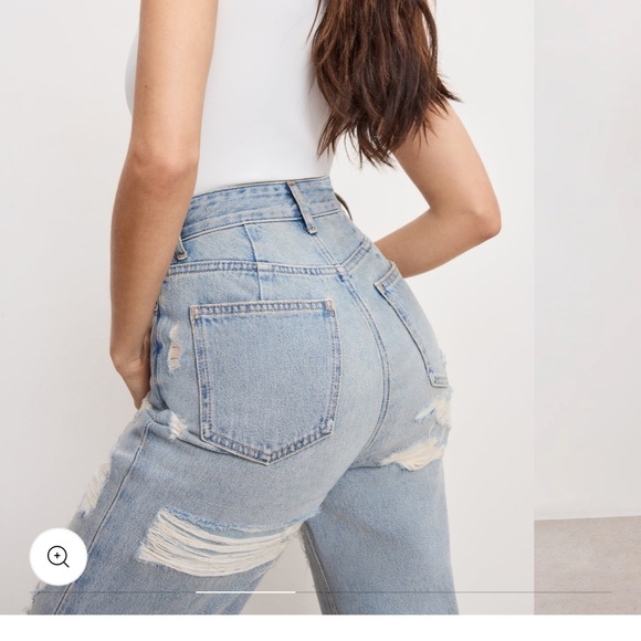 Good American khloe Jean High Rise  with Side Detail - Picture 3 of 7